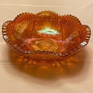 Carnival glass dish